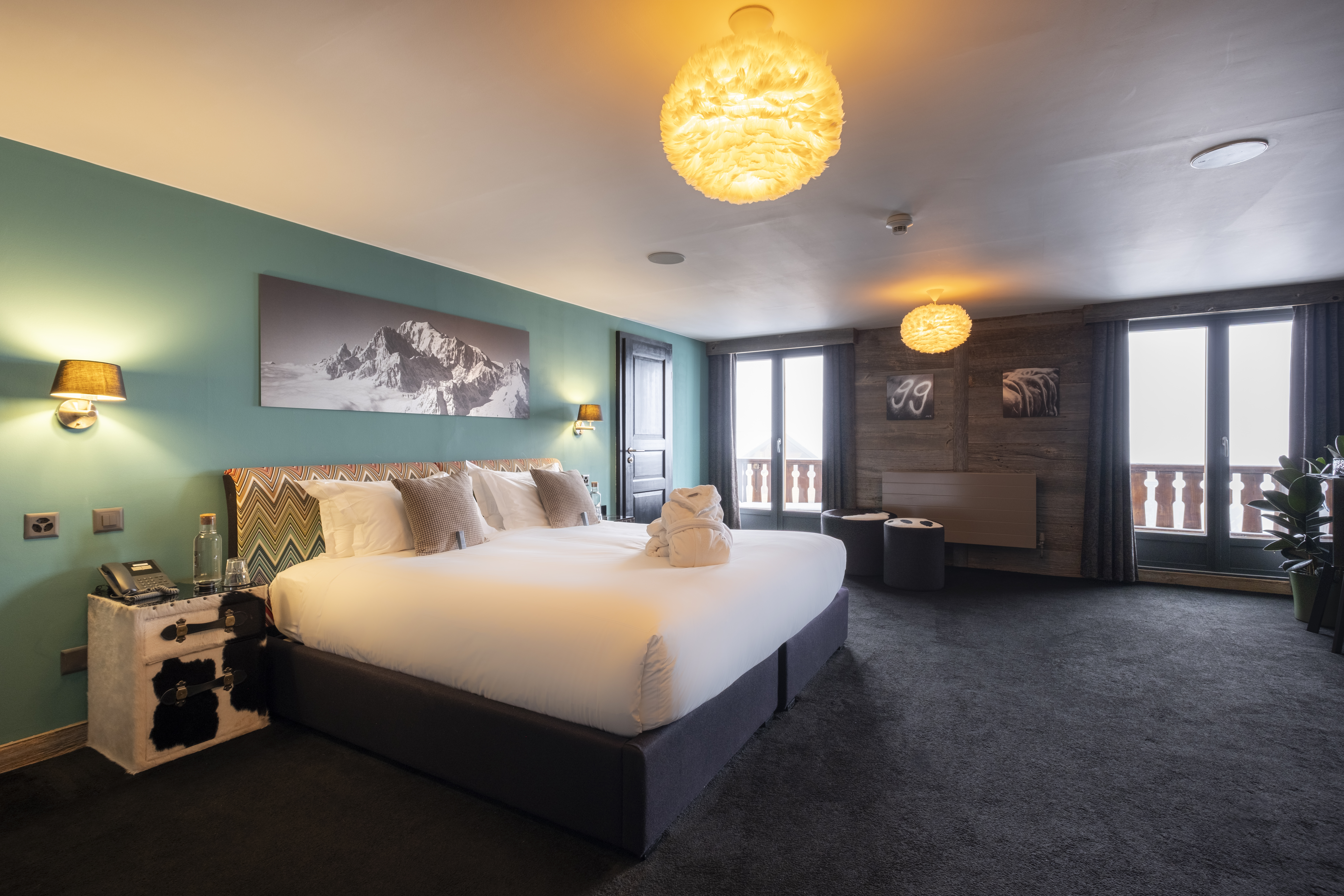 Superior room with balcony at the Hotel Farinet