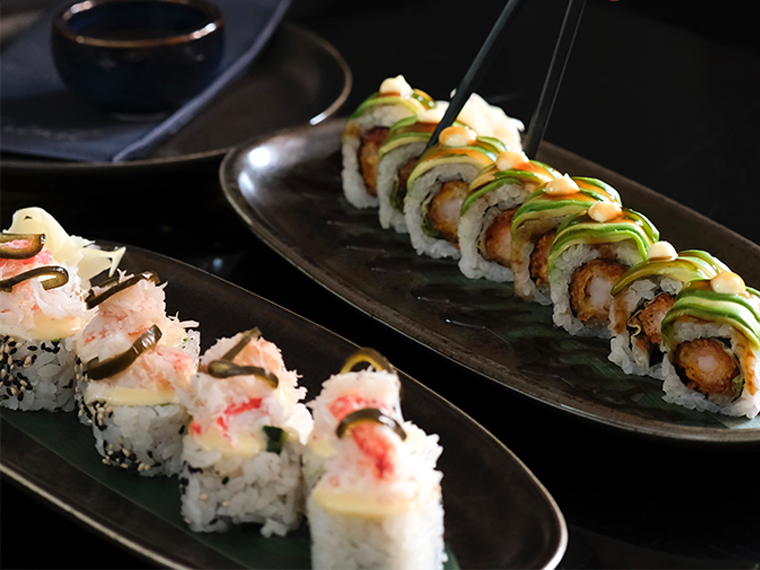 best sushi rolls at farinet south restaurant