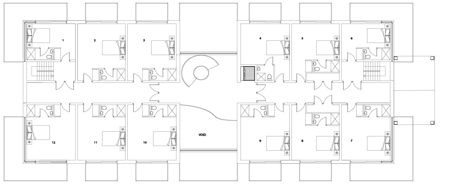 Castell Cidwm plan - First floor